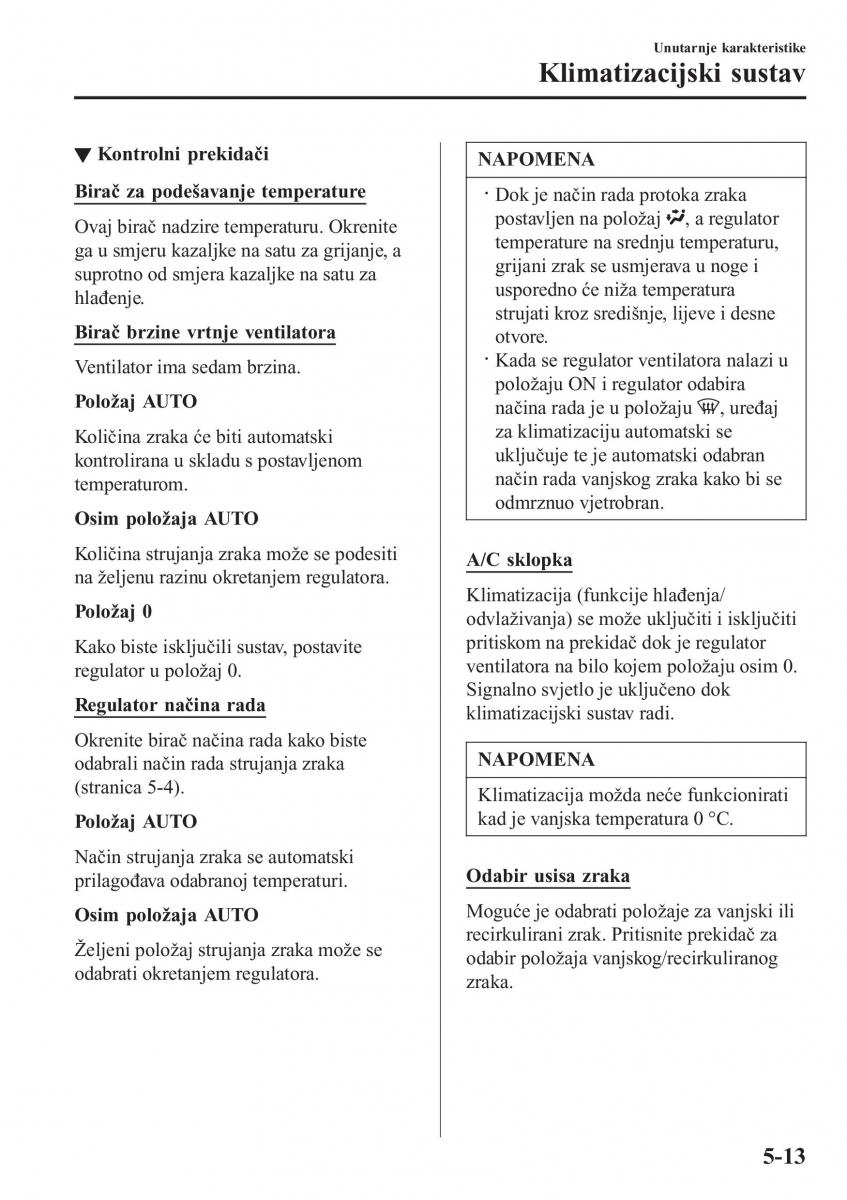 Mazda 2 Demio vlasnicko uputstvo / page 316