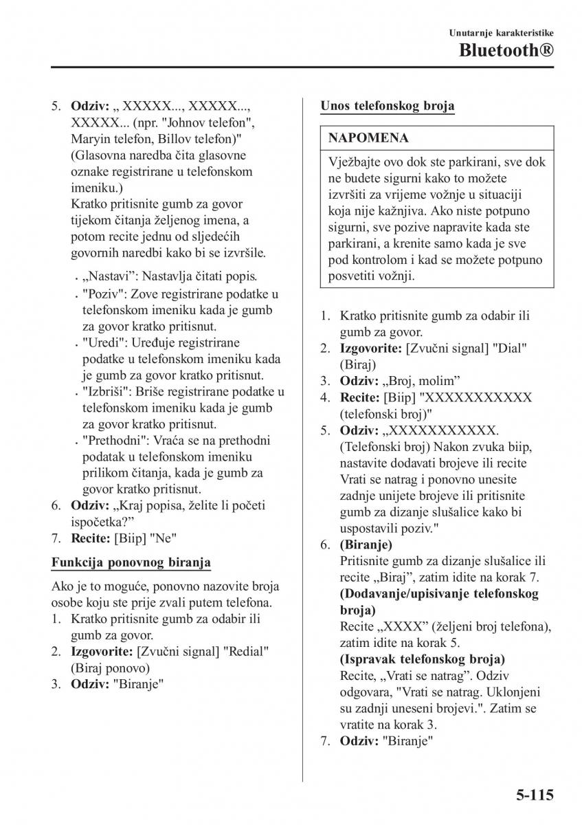 Mazda 2 Demio vlasnicko uputstvo / page 418