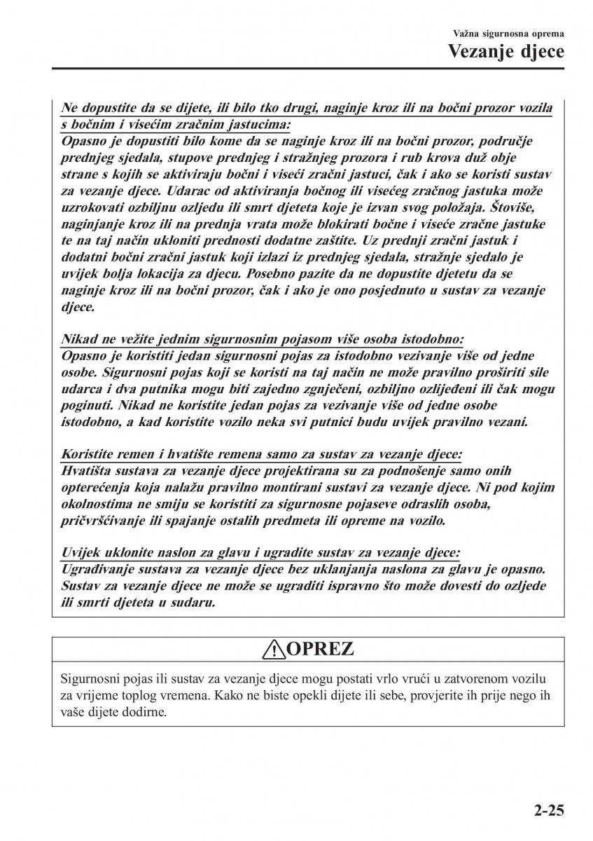 Mazda 2 Demio vlasnicko uputstvo / page 46