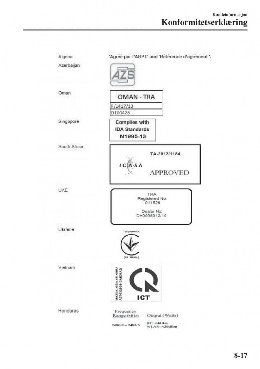 Mazda 2 Demio bruksanvisningen / page 586