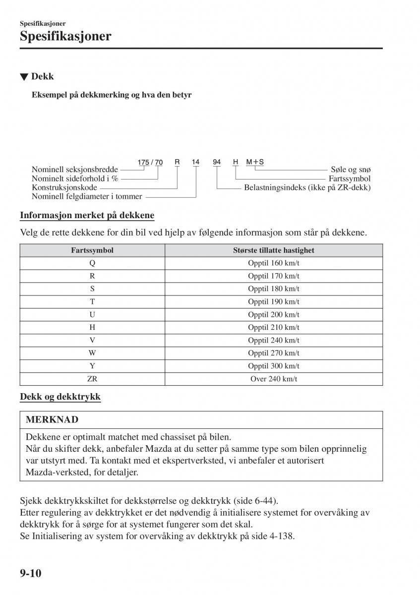 Mazda 2 Demio bruksanvisningen / page 601