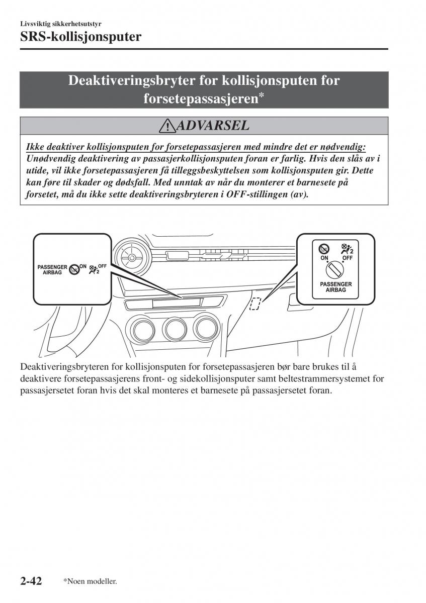 Mazda 2 Demio bruksanvisningen / page 63