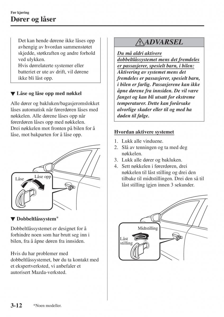 Mazda 2 Demio bruksanvisningen / page 87