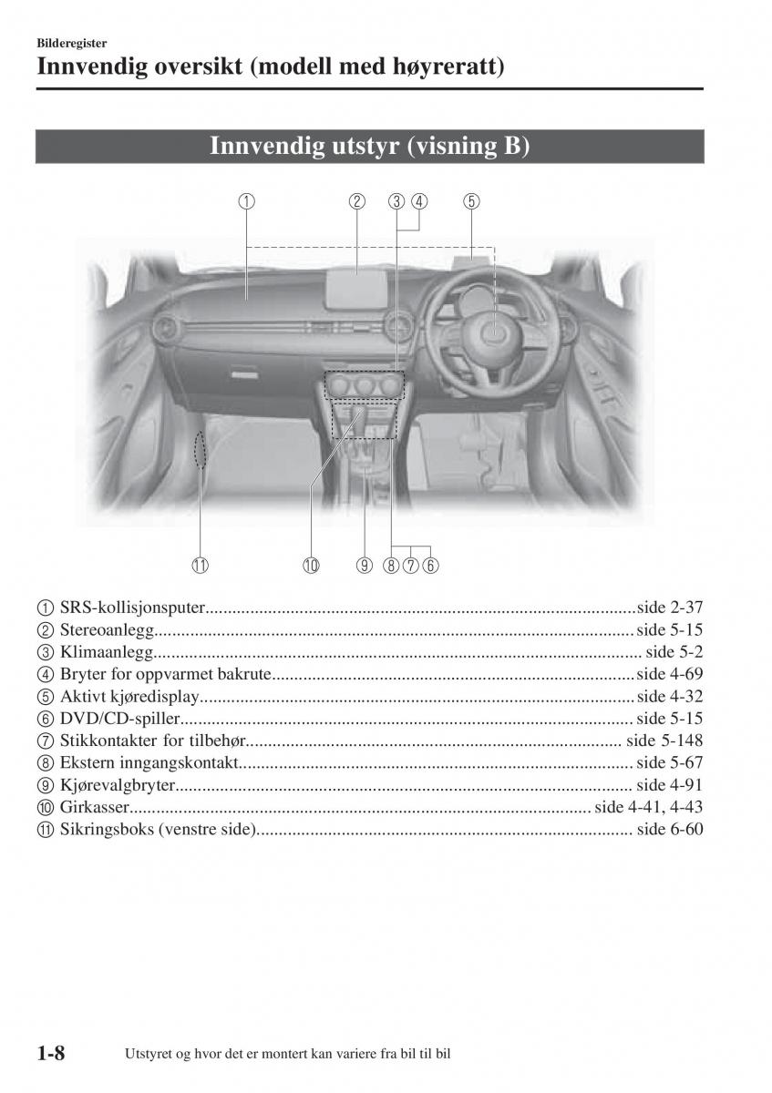 Mazda 2 Demio bruksanvisningen / page 17