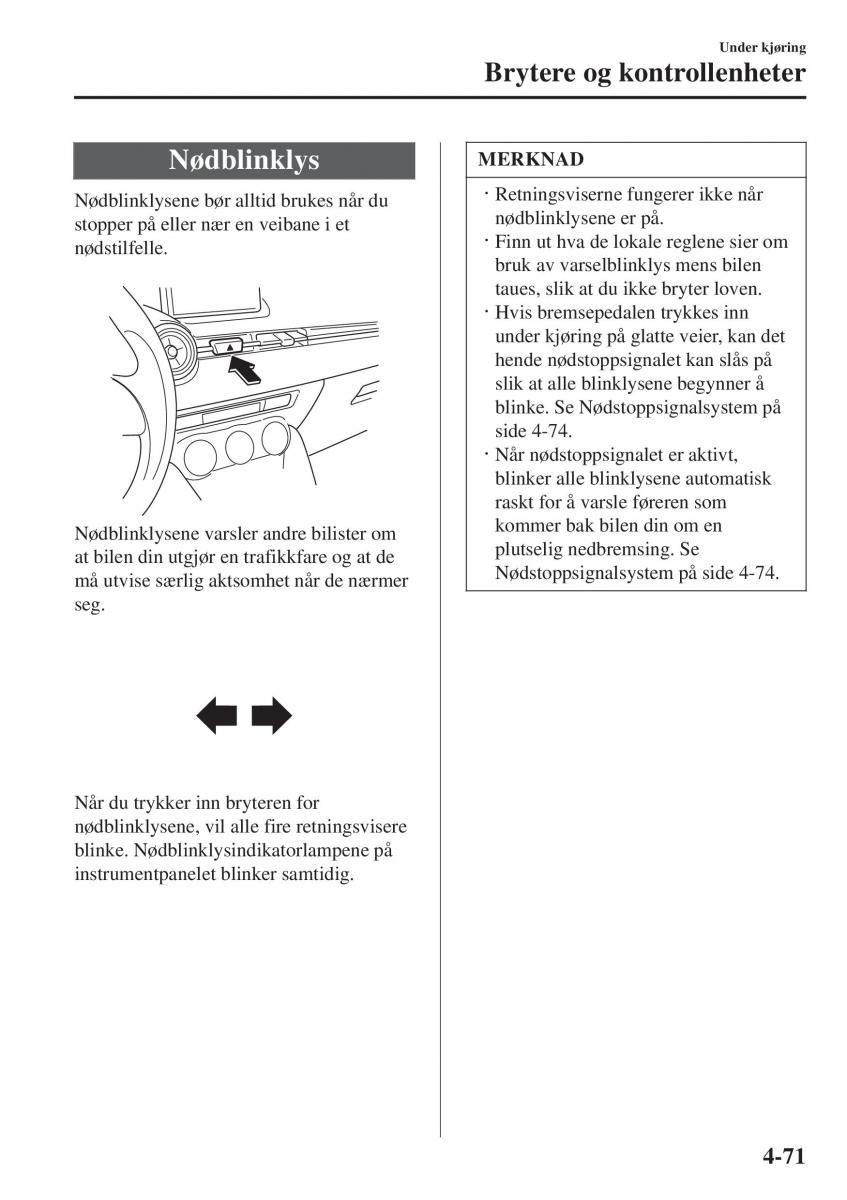 Mazda 2 Demio bruksanvisningen / page 208