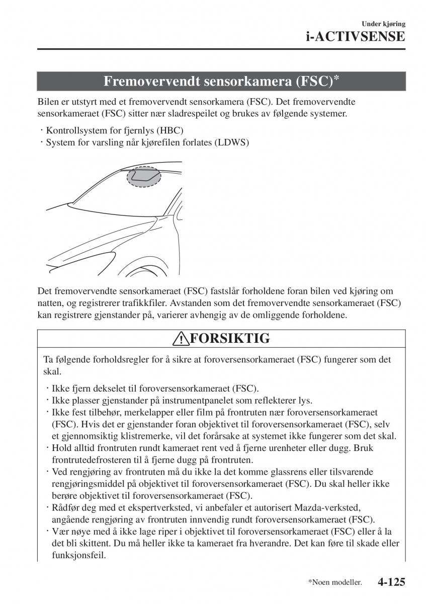 Mazda 2 Demio bruksanvisningen / page 262