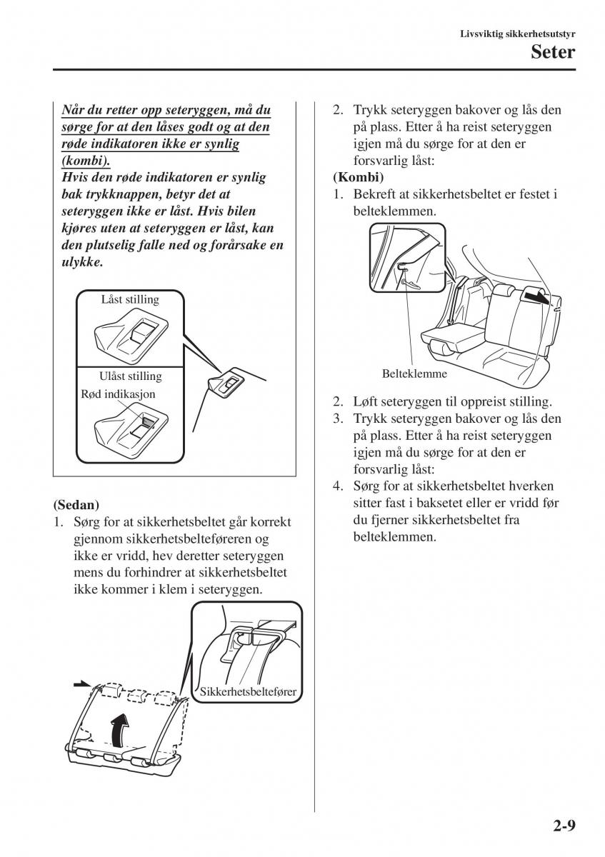 Mazda 2 Demio bruksanvisningen / page 30