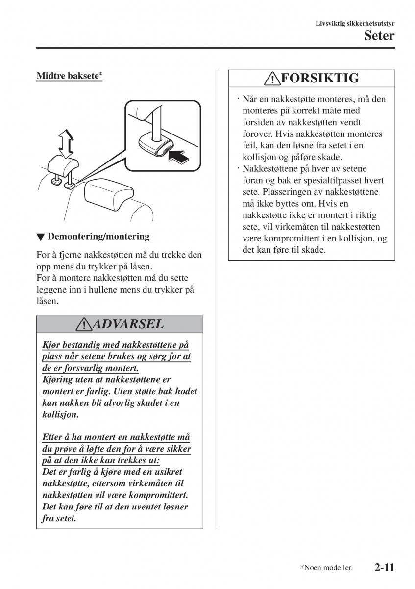 Mazda 2 Demio bruksanvisningen / page 32