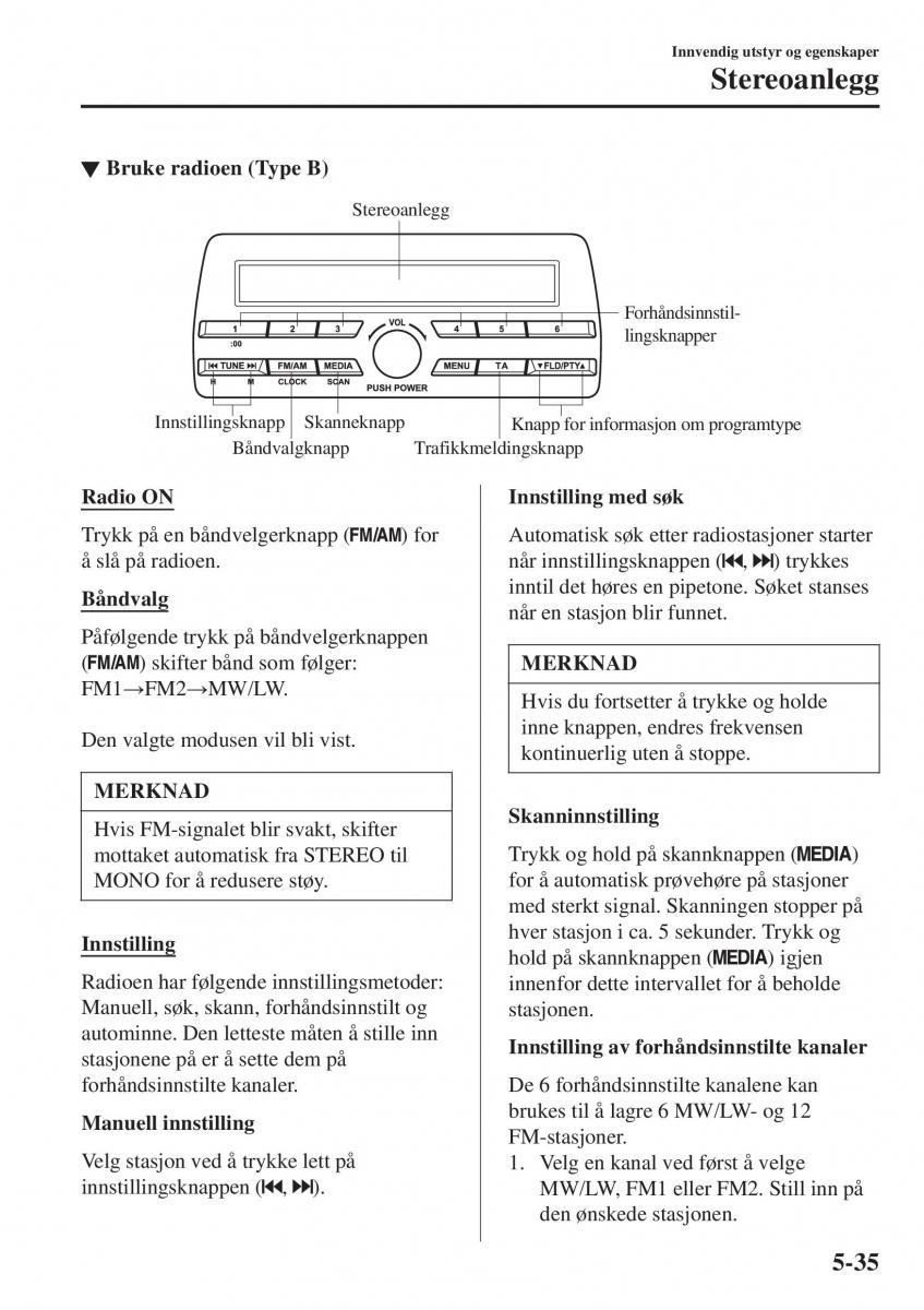 Mazda 2 Demio bruksanvisningen / page 326