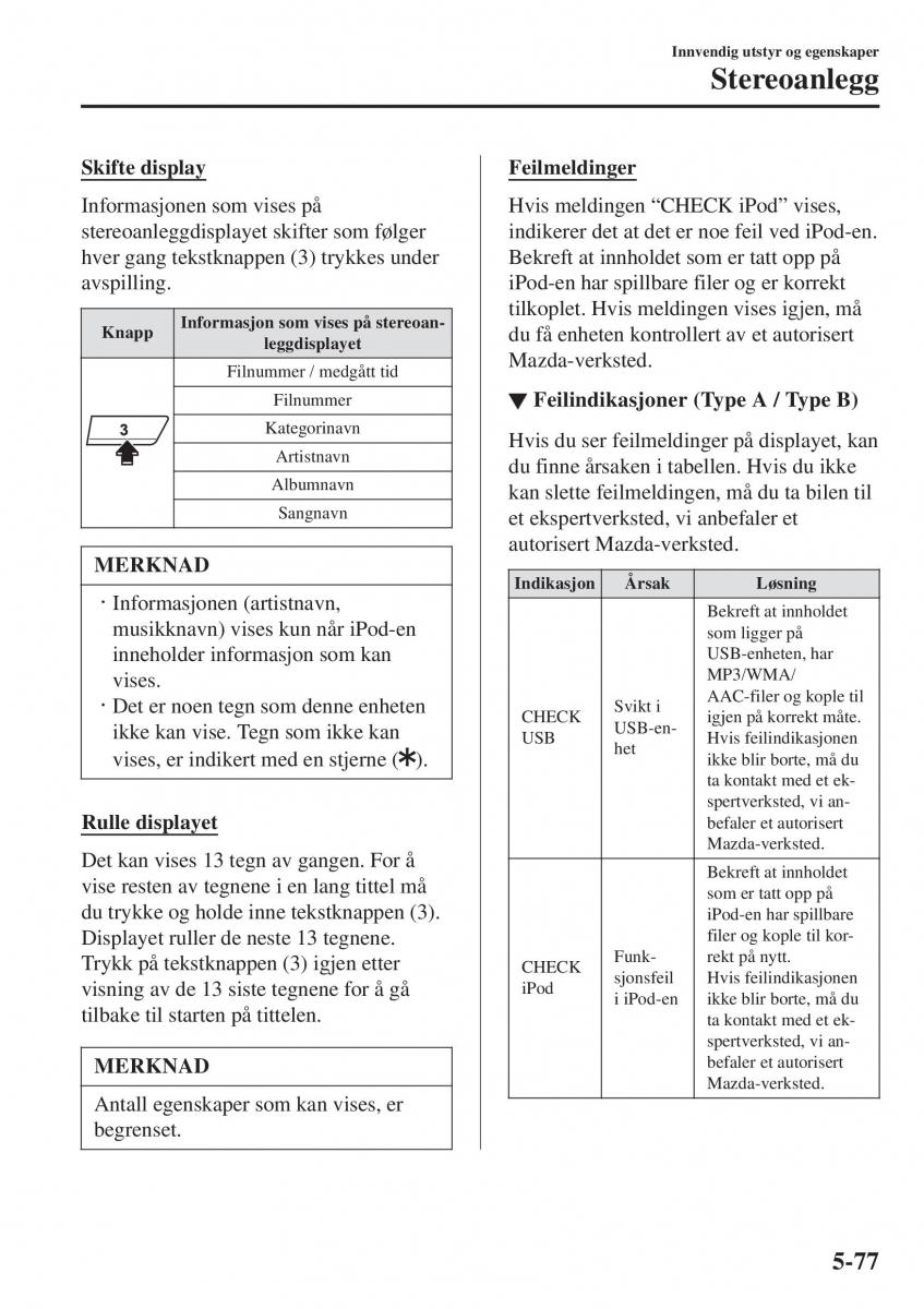 Mazda 2 Demio bruksanvisningen / page 368