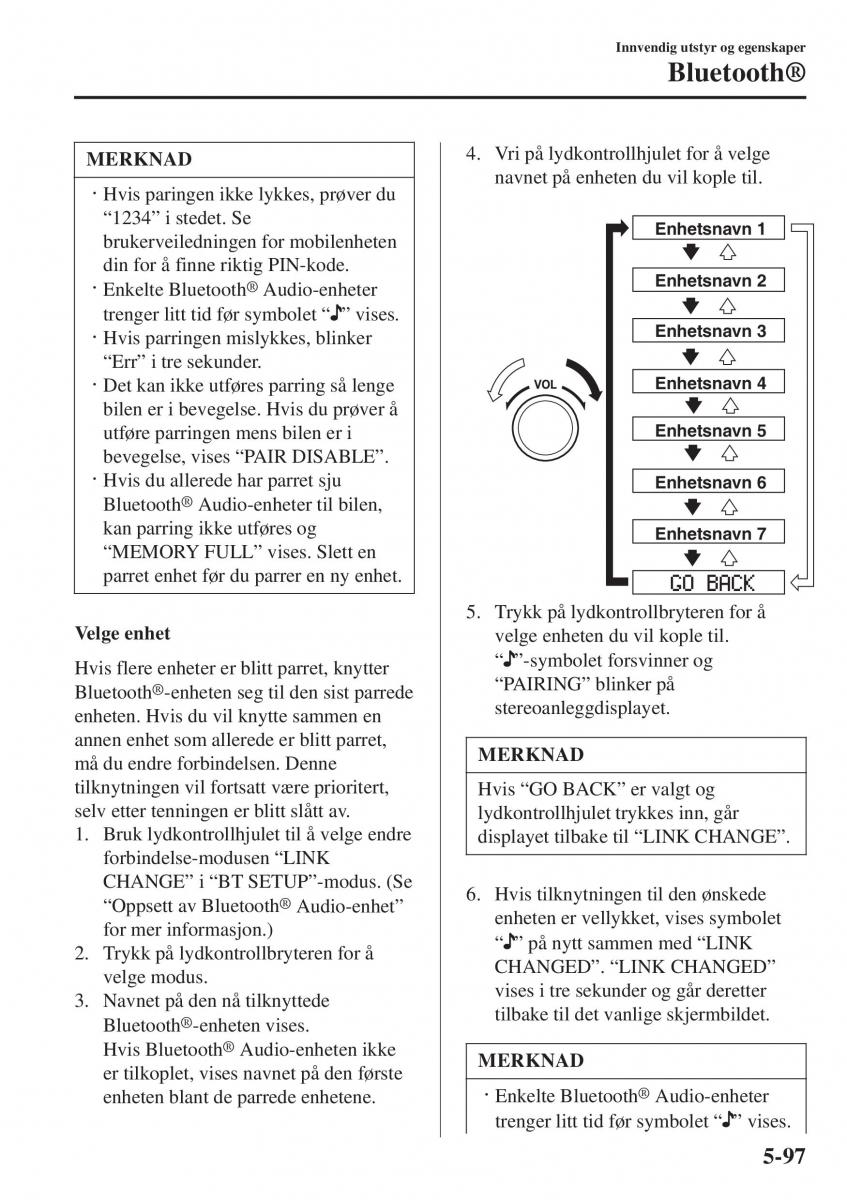 Mazda 2 Demio bruksanvisningen / page 388