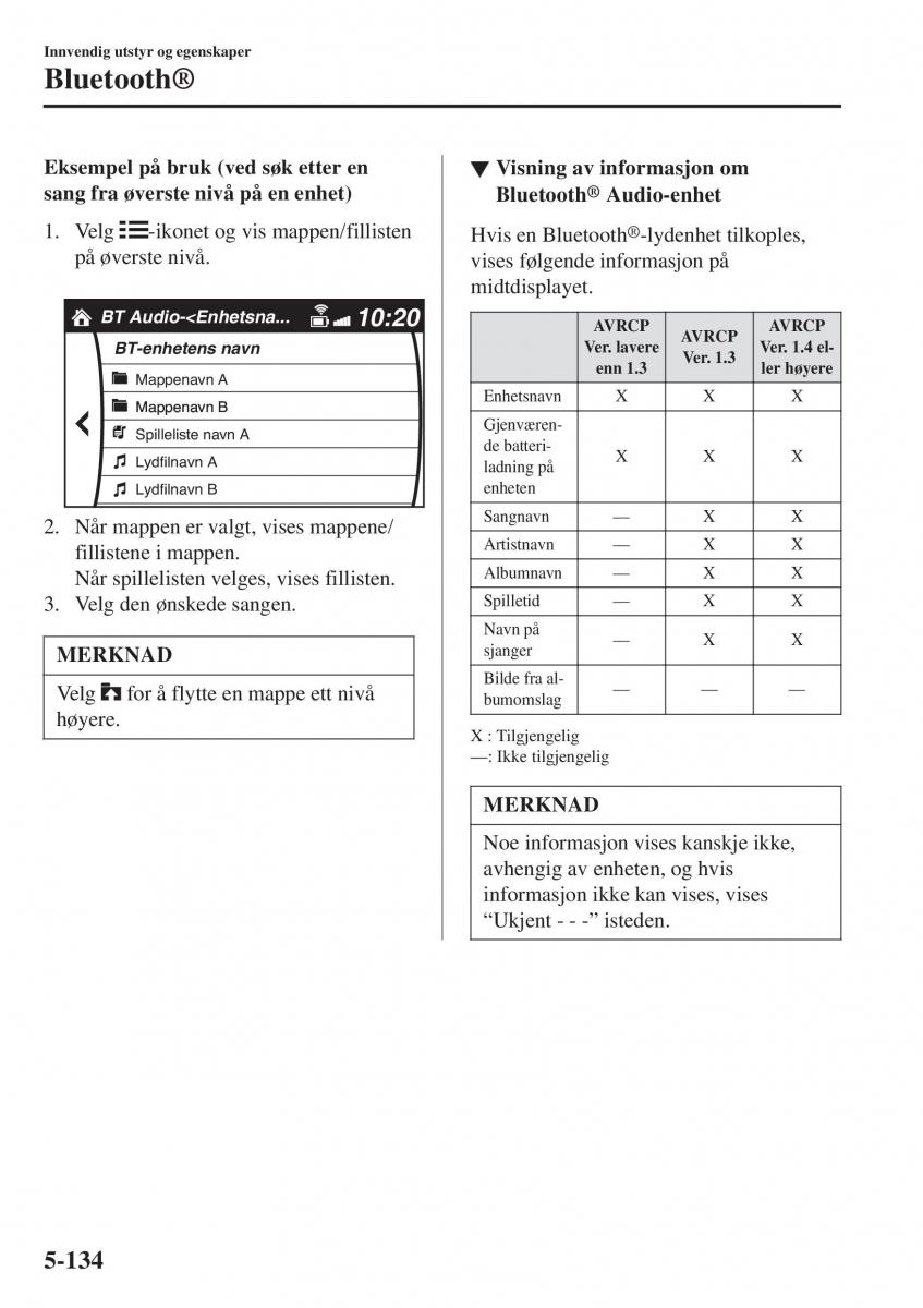 Mazda 2 Demio bruksanvisningen / page 425