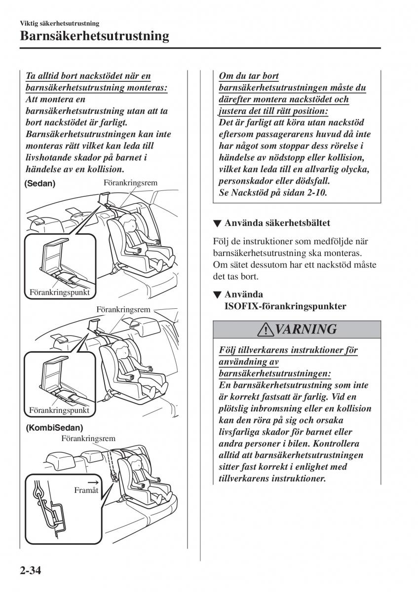 Mazda 2 Demio instruktionsbok / page 55