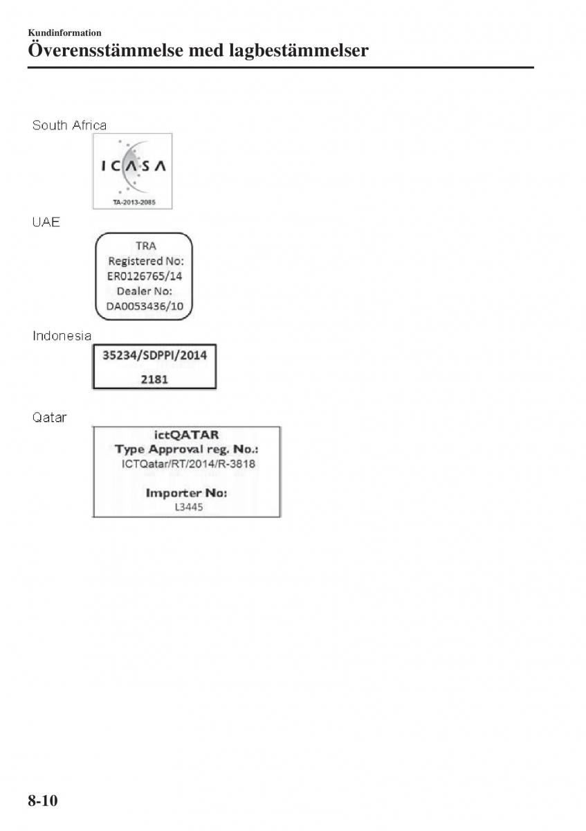 Mazda 2 Demio instruktionsbok / page 579