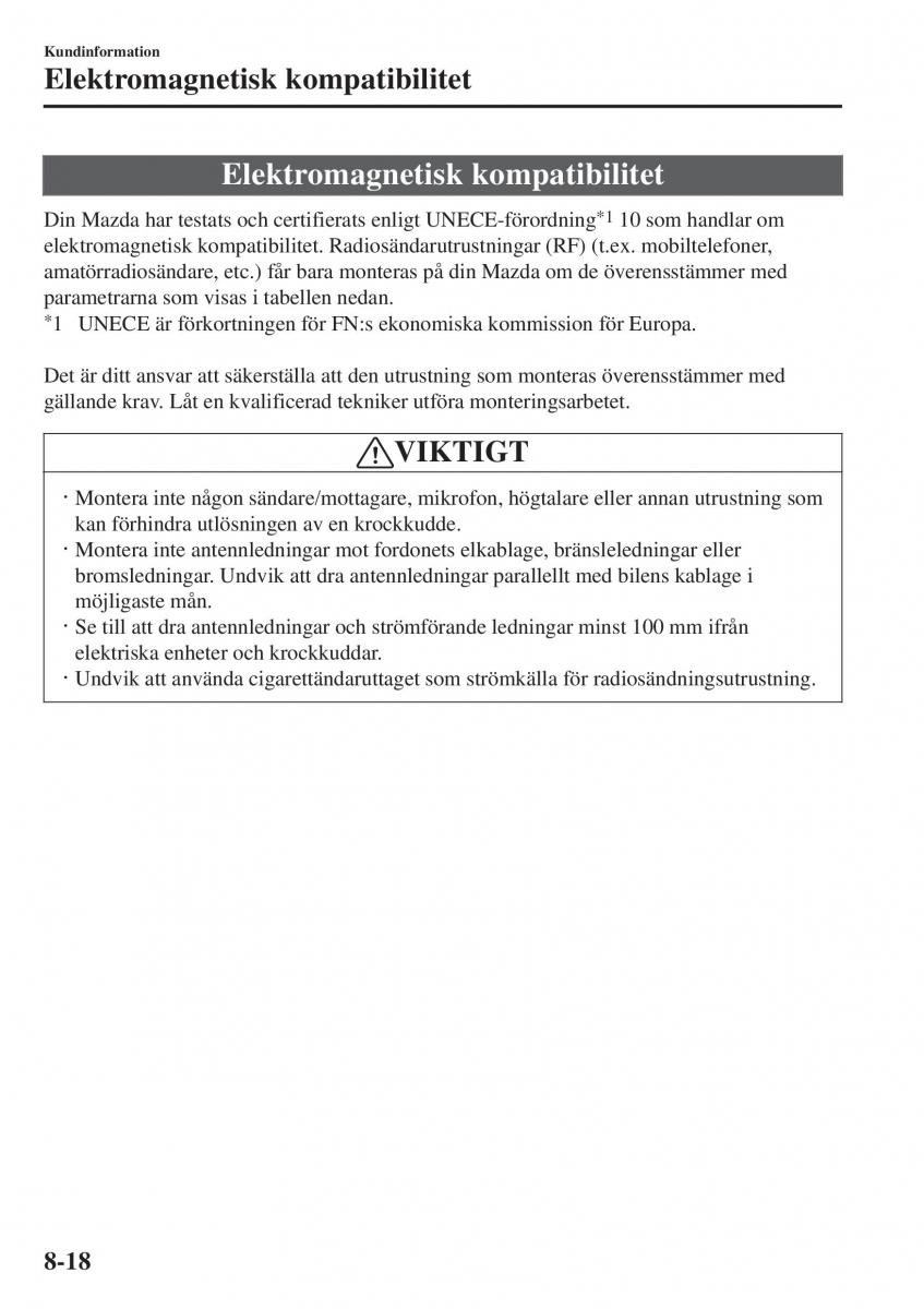 Mazda 2 Demio instruktionsbok / page 587