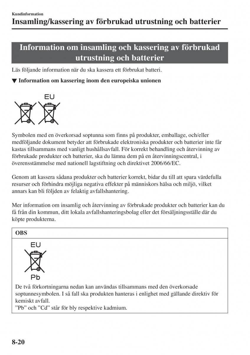 Mazda 2 Demio instruktionsbok / page 589