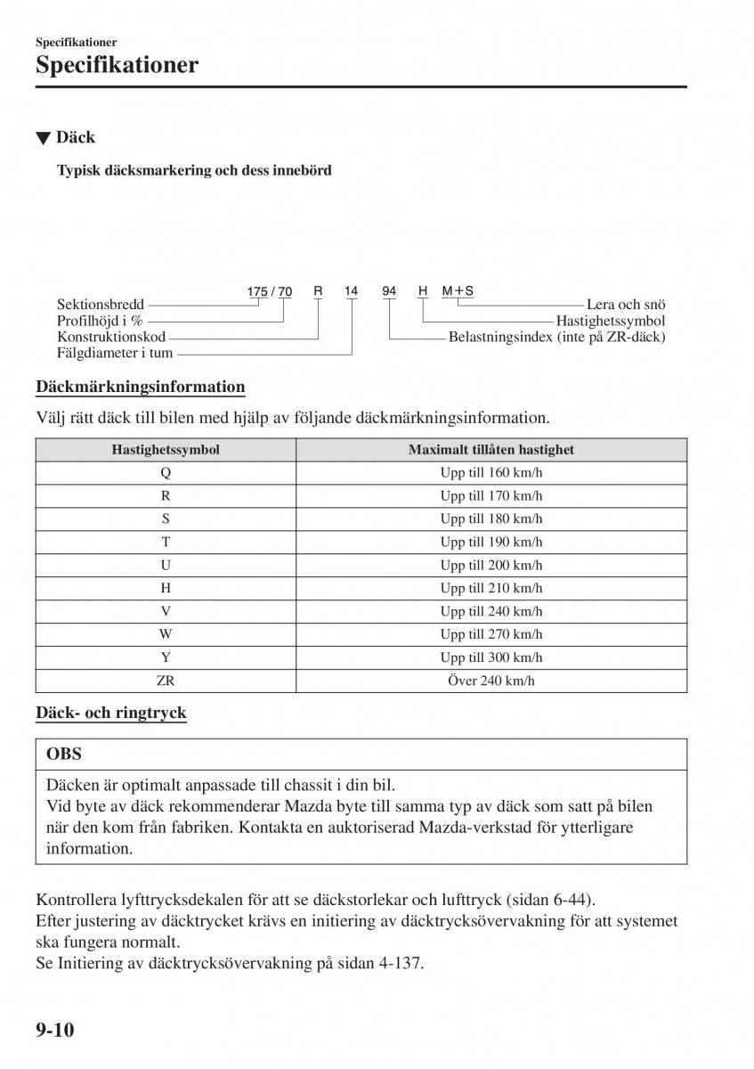 Mazda 2 Demio instruktionsbok / page 601