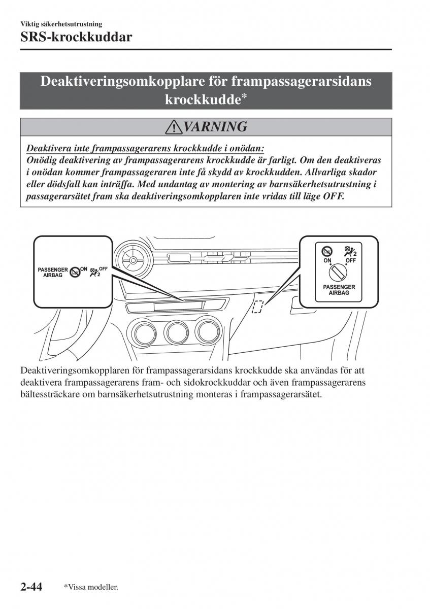 Mazda 2 Demio instruktionsbok / page 65