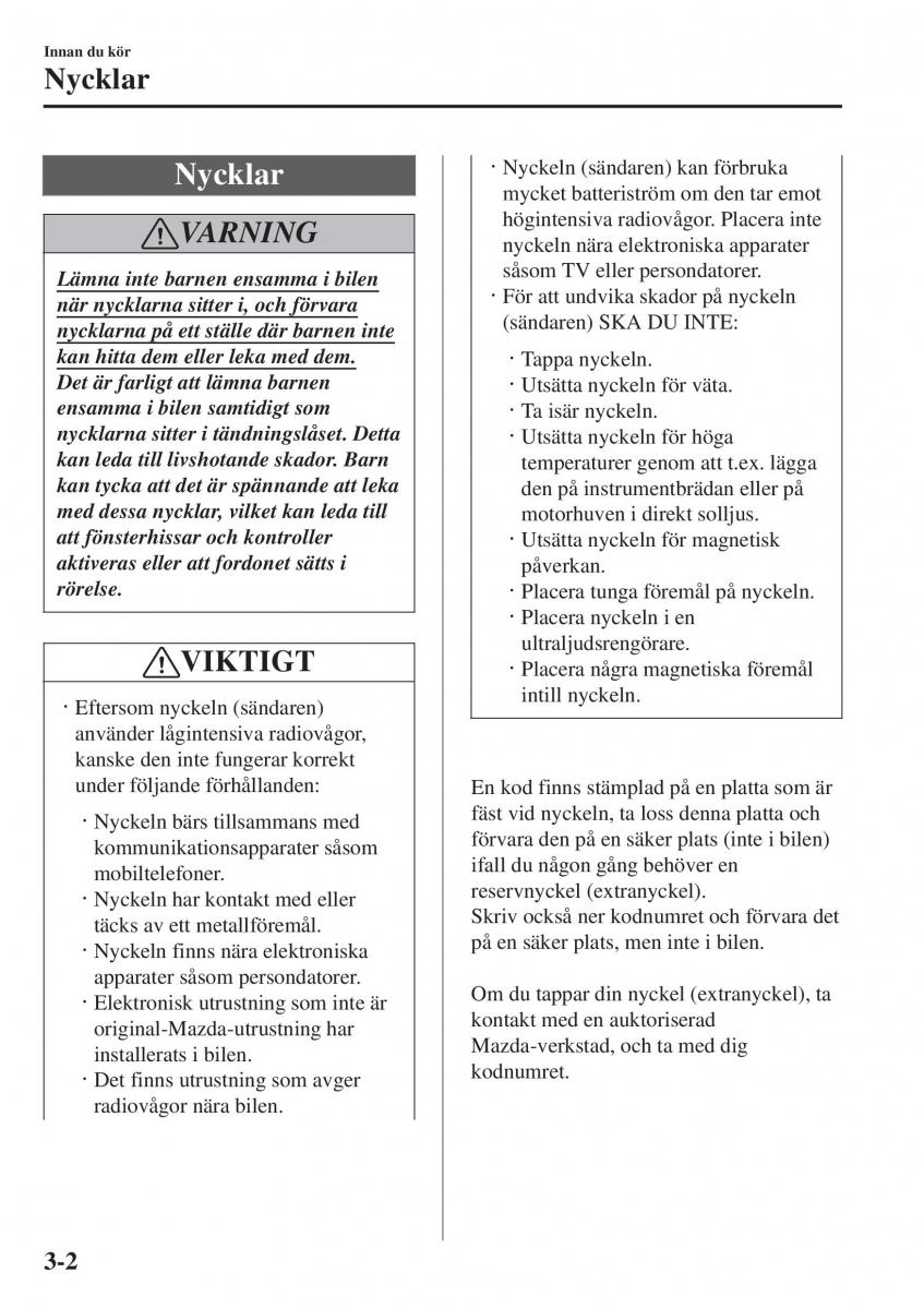 Mazda 2 Demio instruktionsbok / page 79