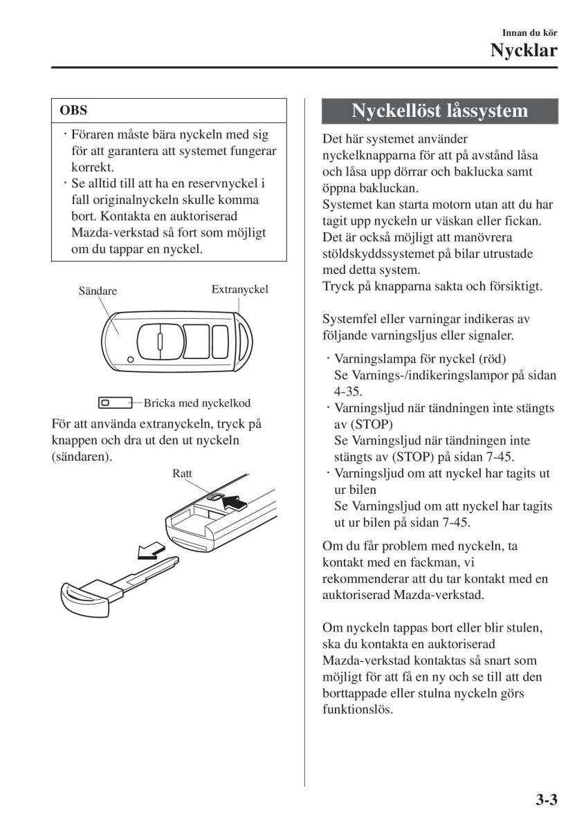 Mazda 2 Demio instruktionsbok / page 80