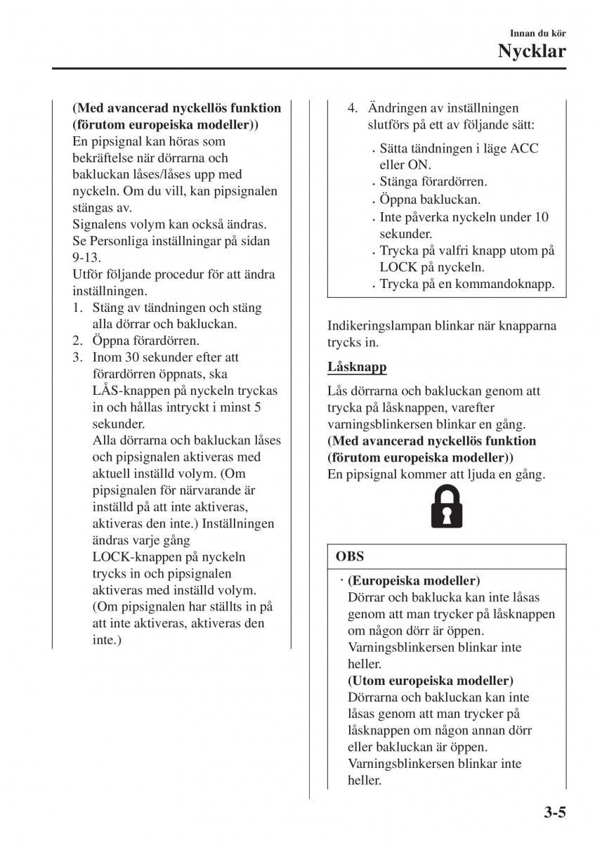 Mazda 2 Demio instruktionsbok / page 82