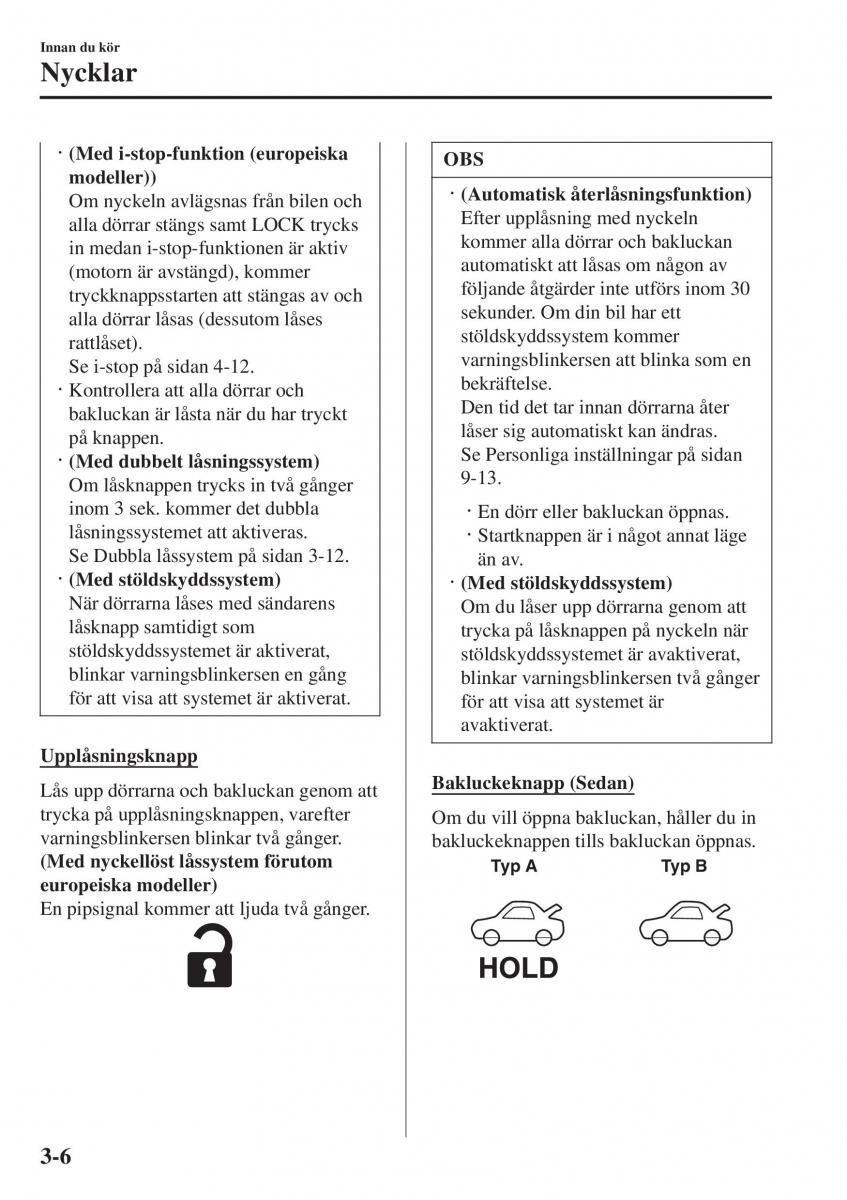 Mazda 2 Demio instruktionsbok / page 83