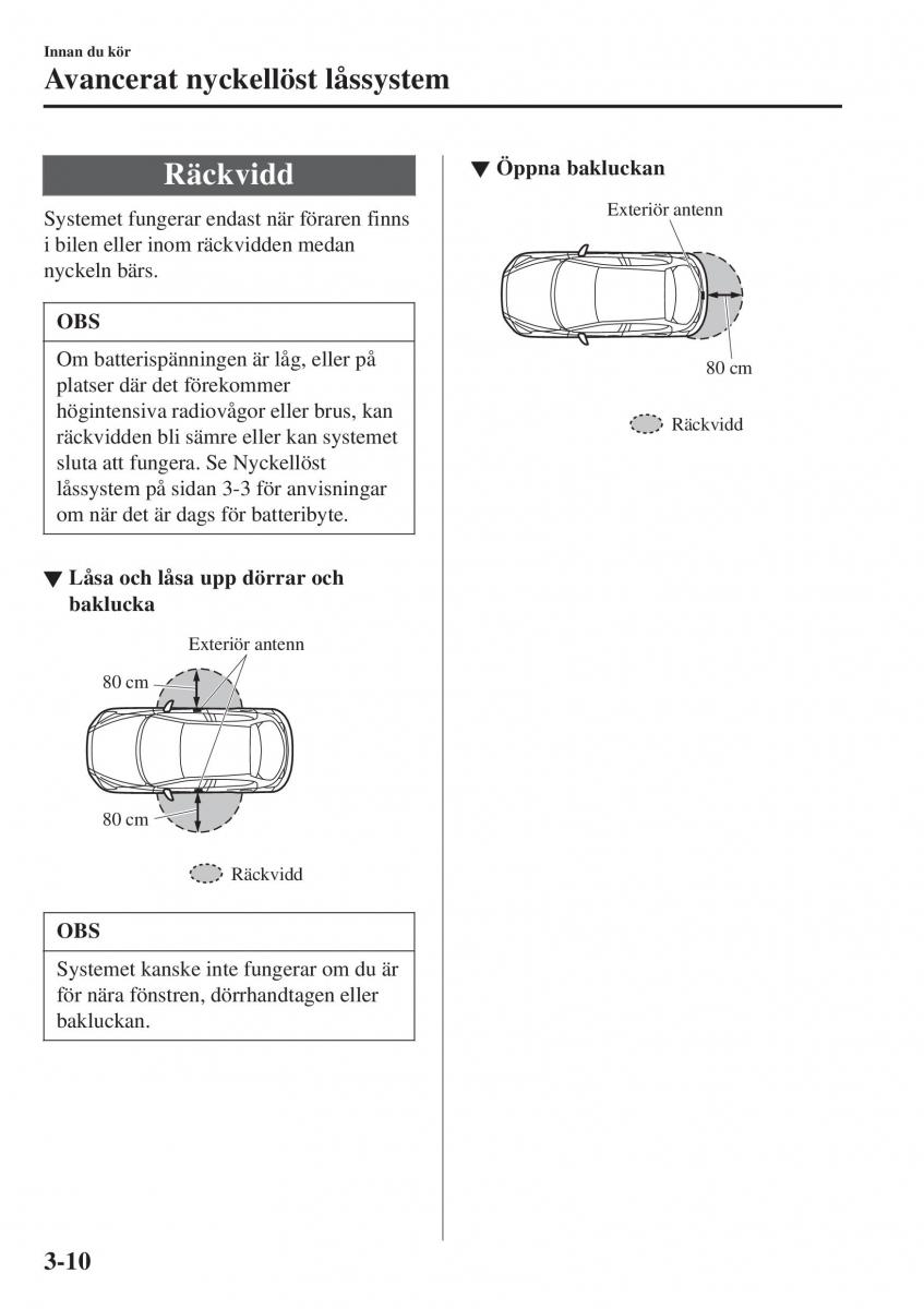 Mazda 2 Demio instruktionsbok / page 87