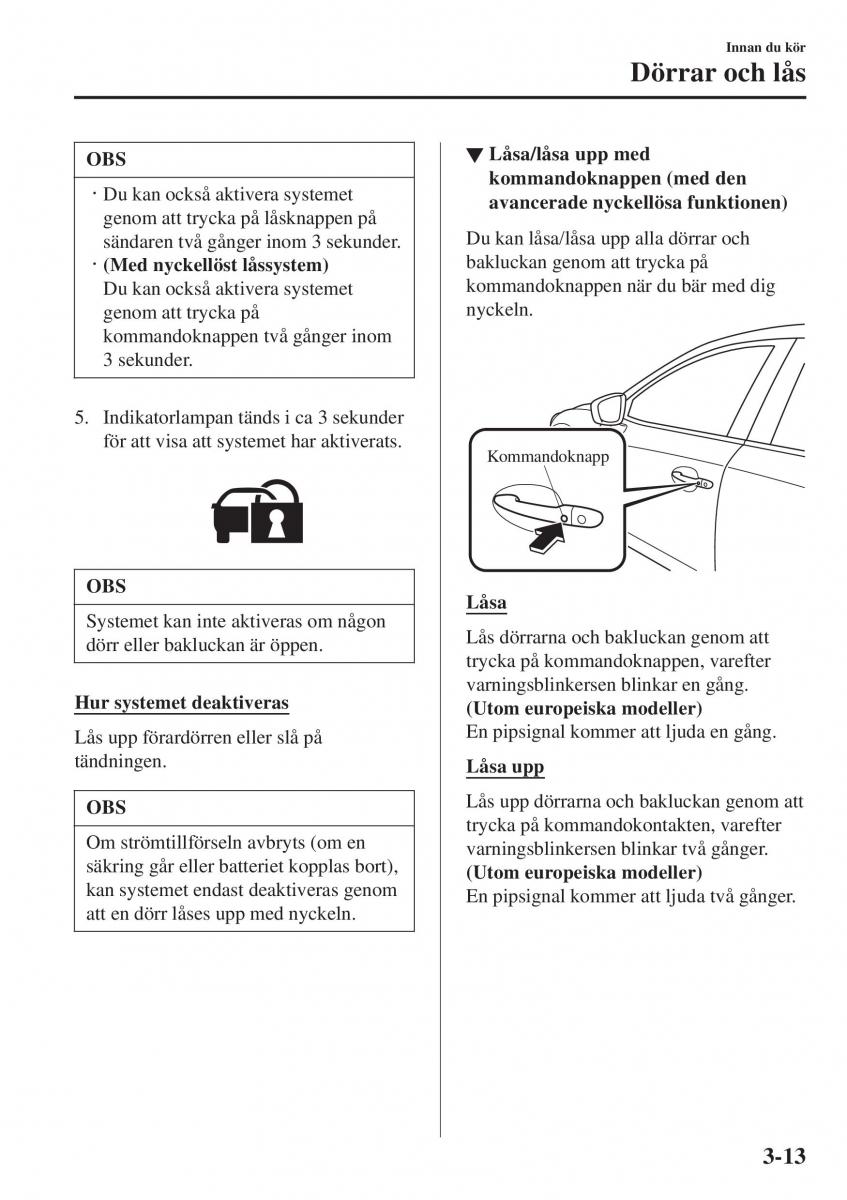 Mazda 2 Demio instruktionsbok / page 90