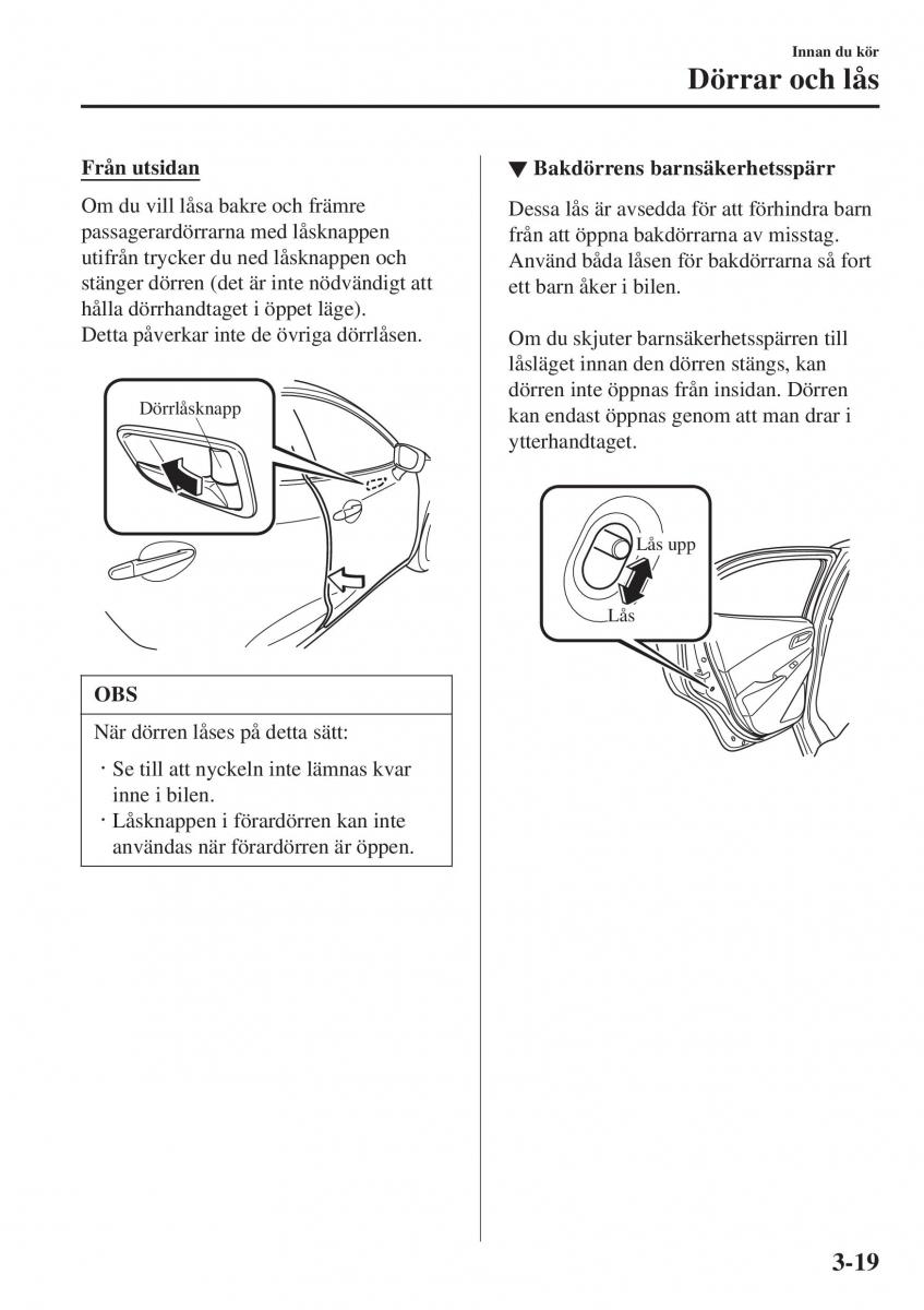 Mazda 2 Demio instruktionsbok / page 96