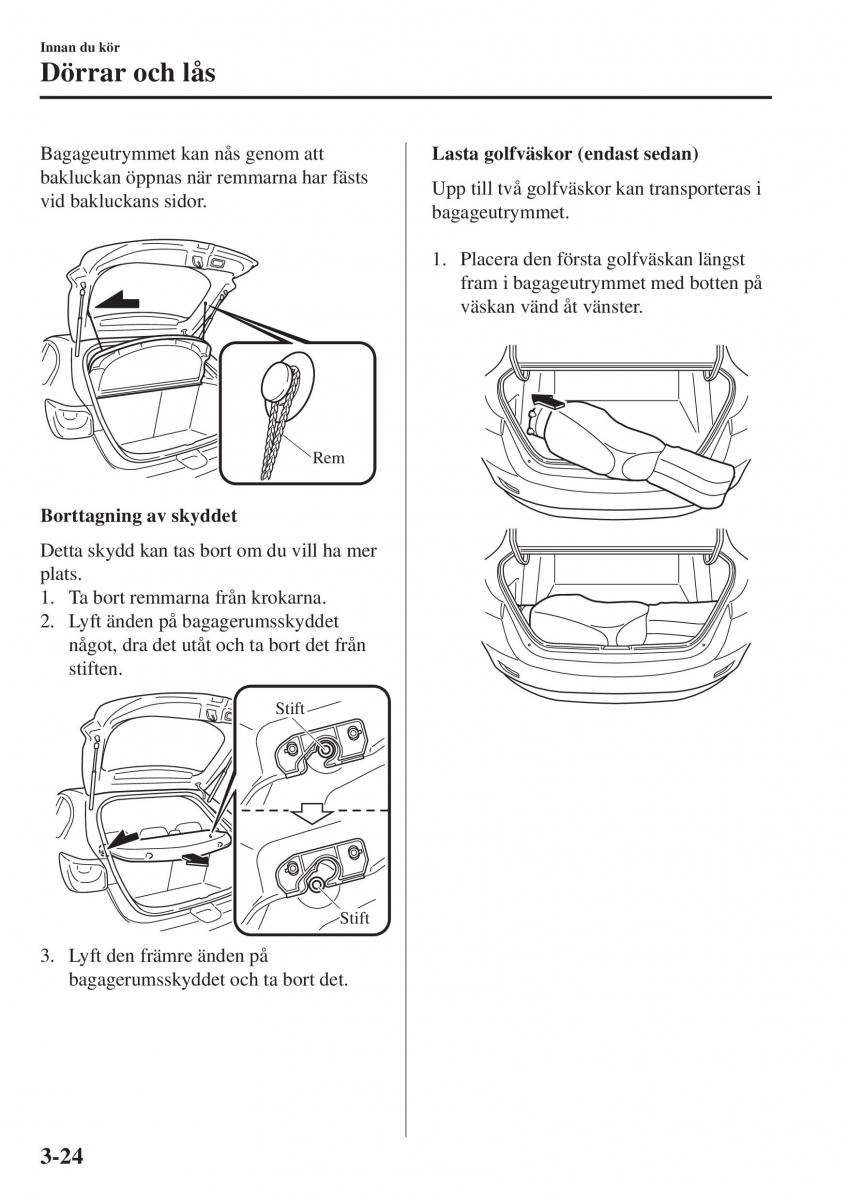 Mazda 2 Demio instruktionsbok / page 101