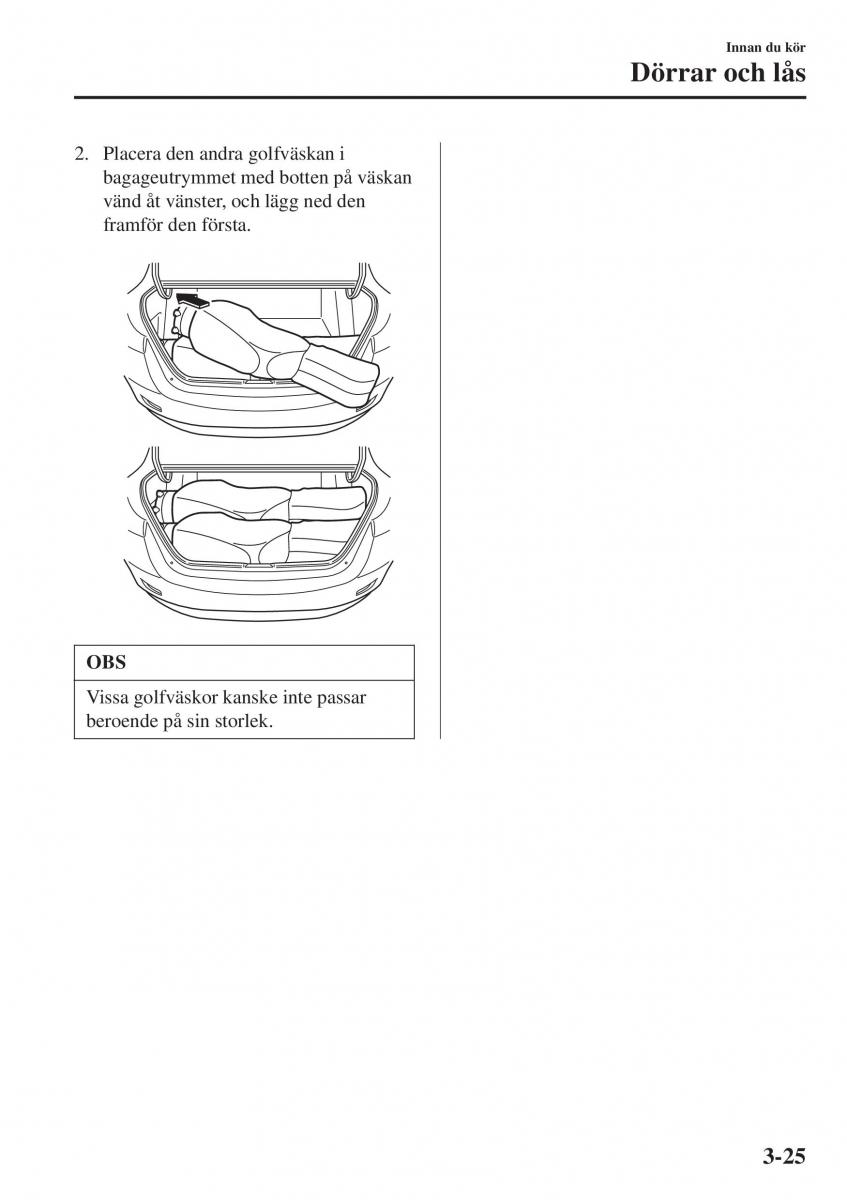 Mazda 2 Demio instruktionsbok / page 102