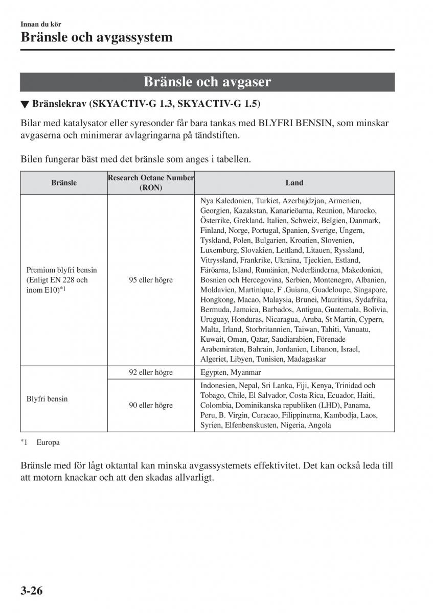 Mazda 2 Demio instruktionsbok / page 103