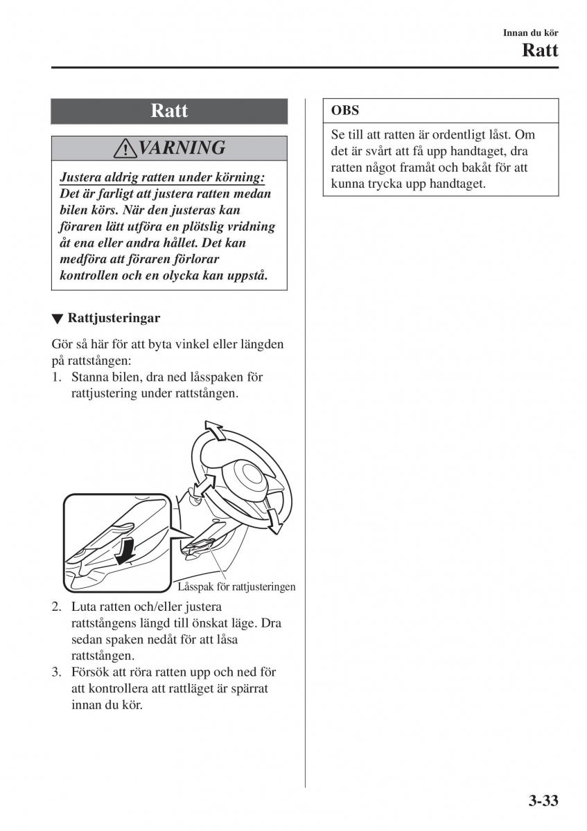 Mazda 2 Demio instruktionsbok / page 110