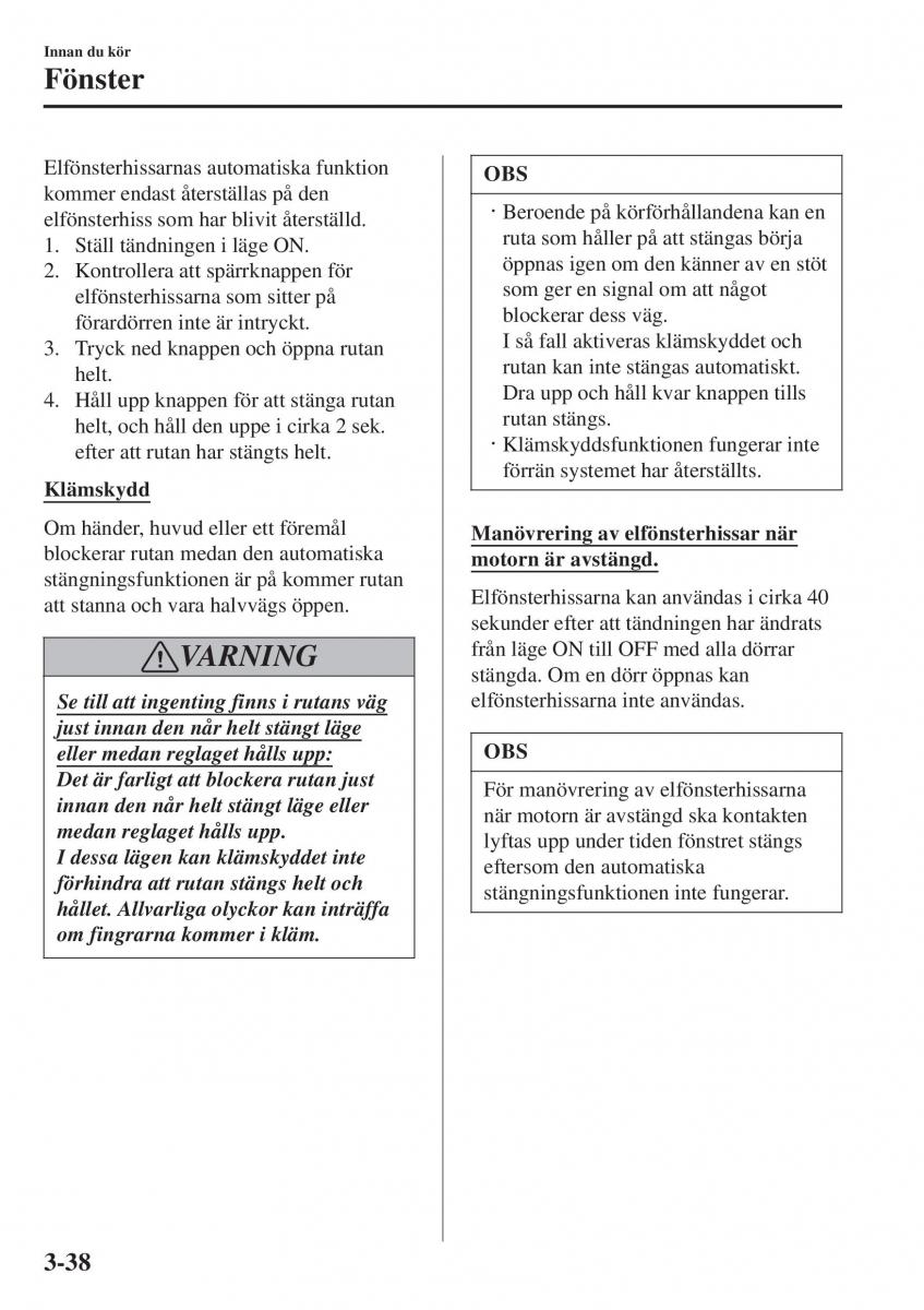 Mazda 2 Demio instruktionsbok / page 115