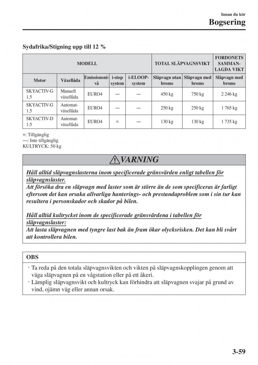 Mazda 2 Demio instruktionsbok / page 136