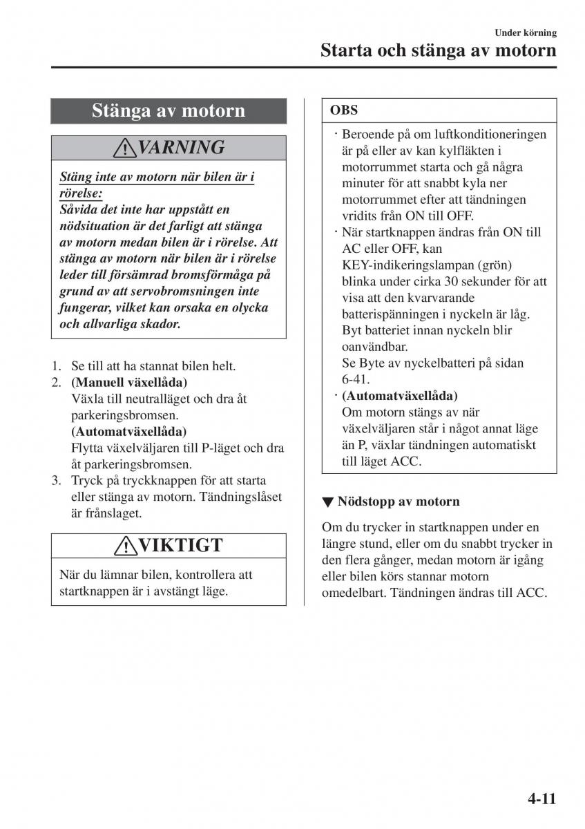 Mazda 2 Demio instruktionsbok / page 152