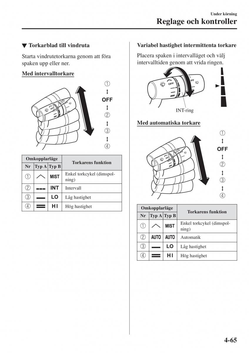 Mazda 2 Demio instruktionsbok / page 206