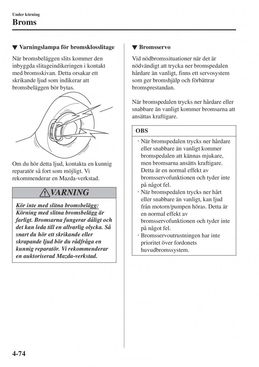 Mazda 2 Demio instruktionsbok / page 215