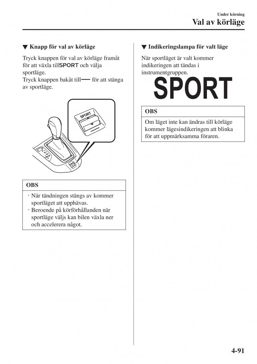 Mazda 2 Demio instruktionsbok / page 232