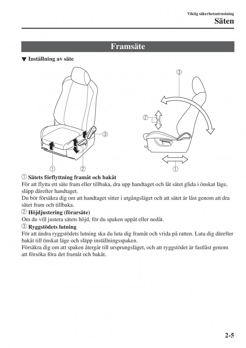 Mazda 2 Demio instruktionsbok / page 26