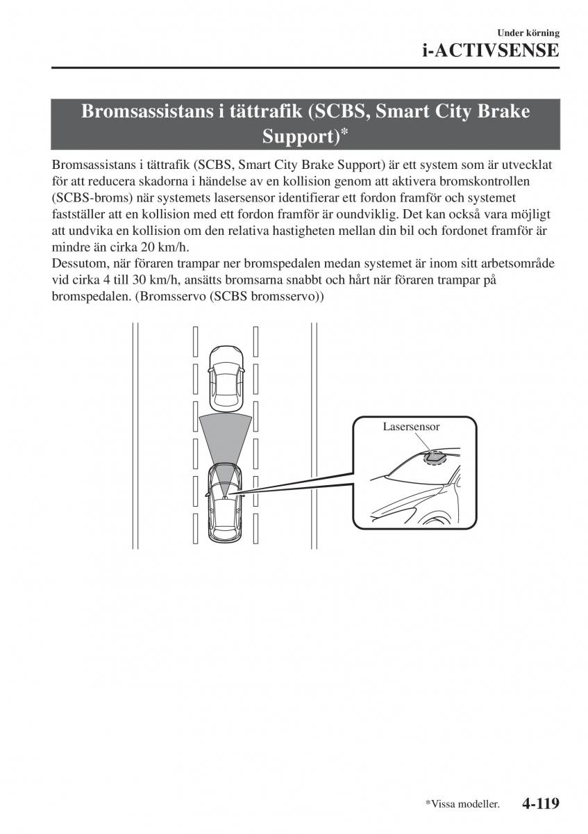 Mazda 2 Demio instruktionsbok / page 260