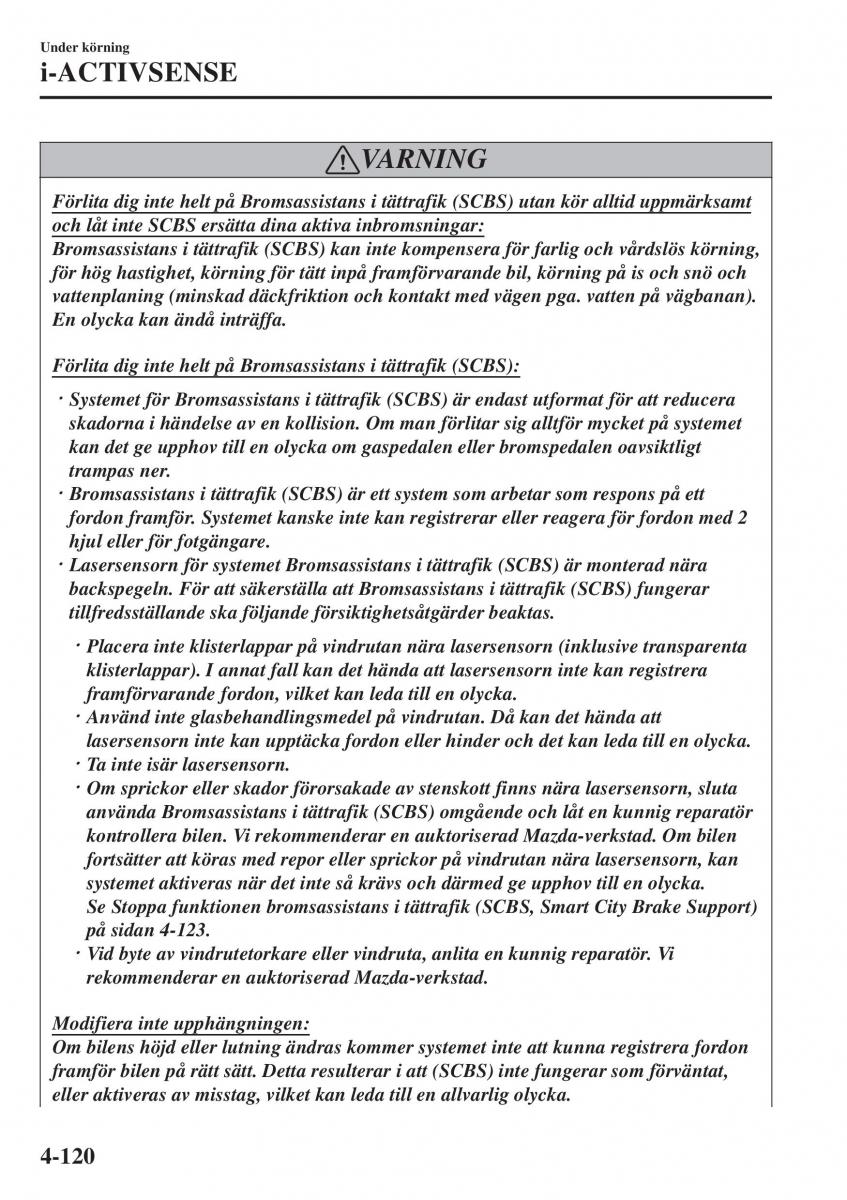 Mazda 2 Demio instruktionsbok / page 261