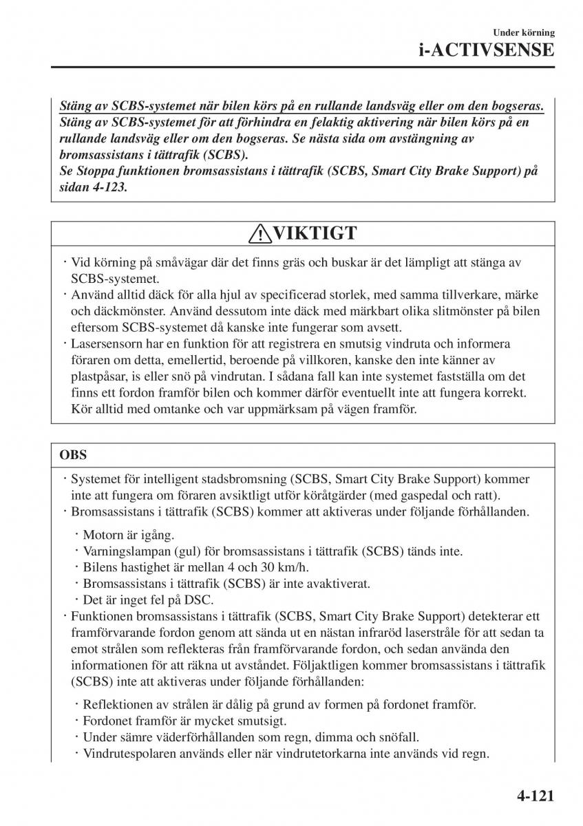 Mazda 2 Demio instruktionsbok / page 262