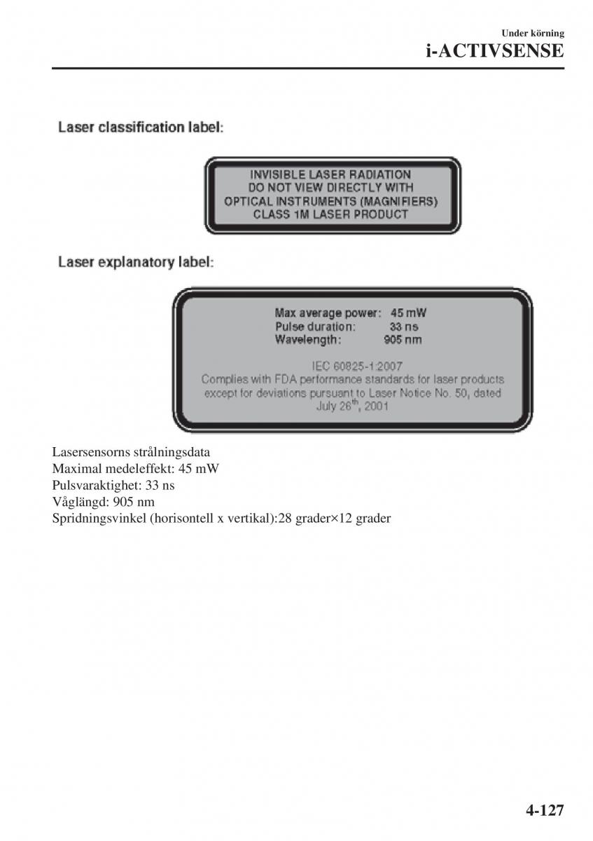 Mazda 2 Demio instruktionsbok / page 268