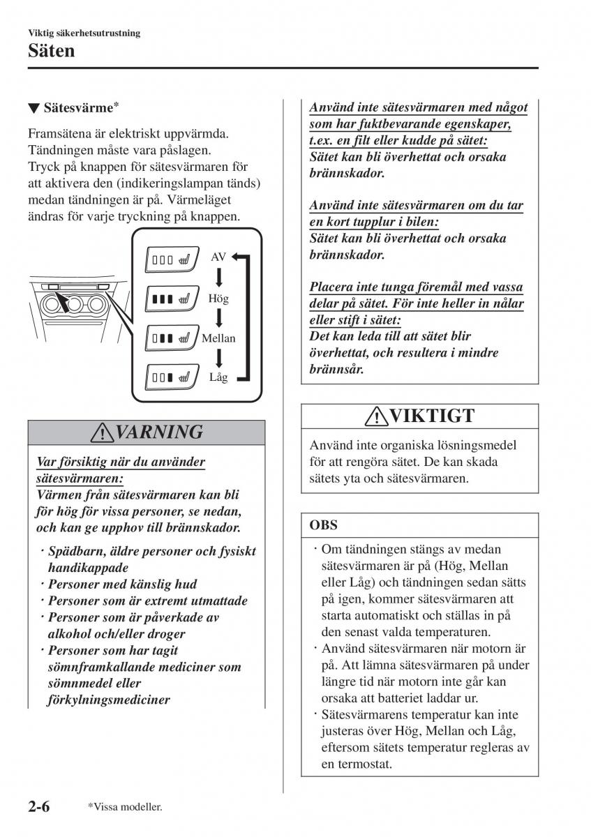 Mazda 2 Demio instruktionsbok / page 27