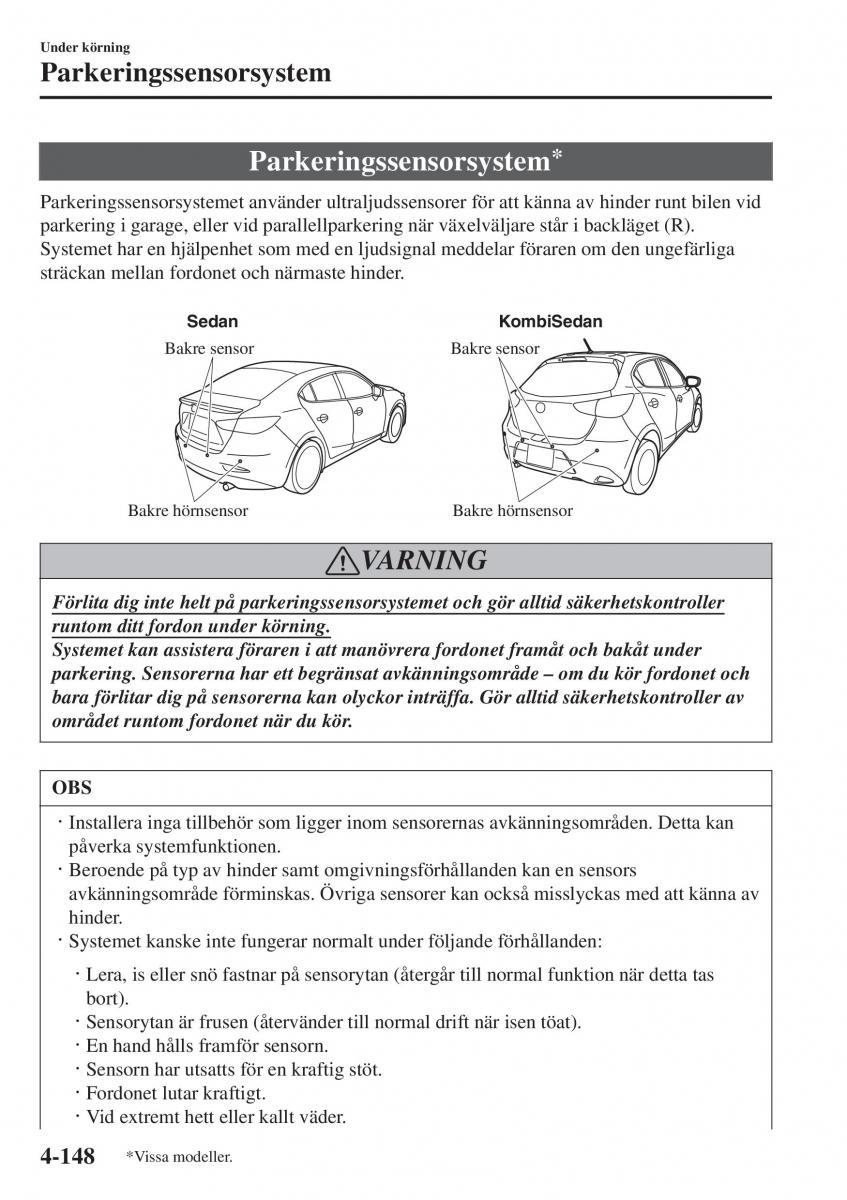 Mazda 2 Demio instruktionsbok / page 289