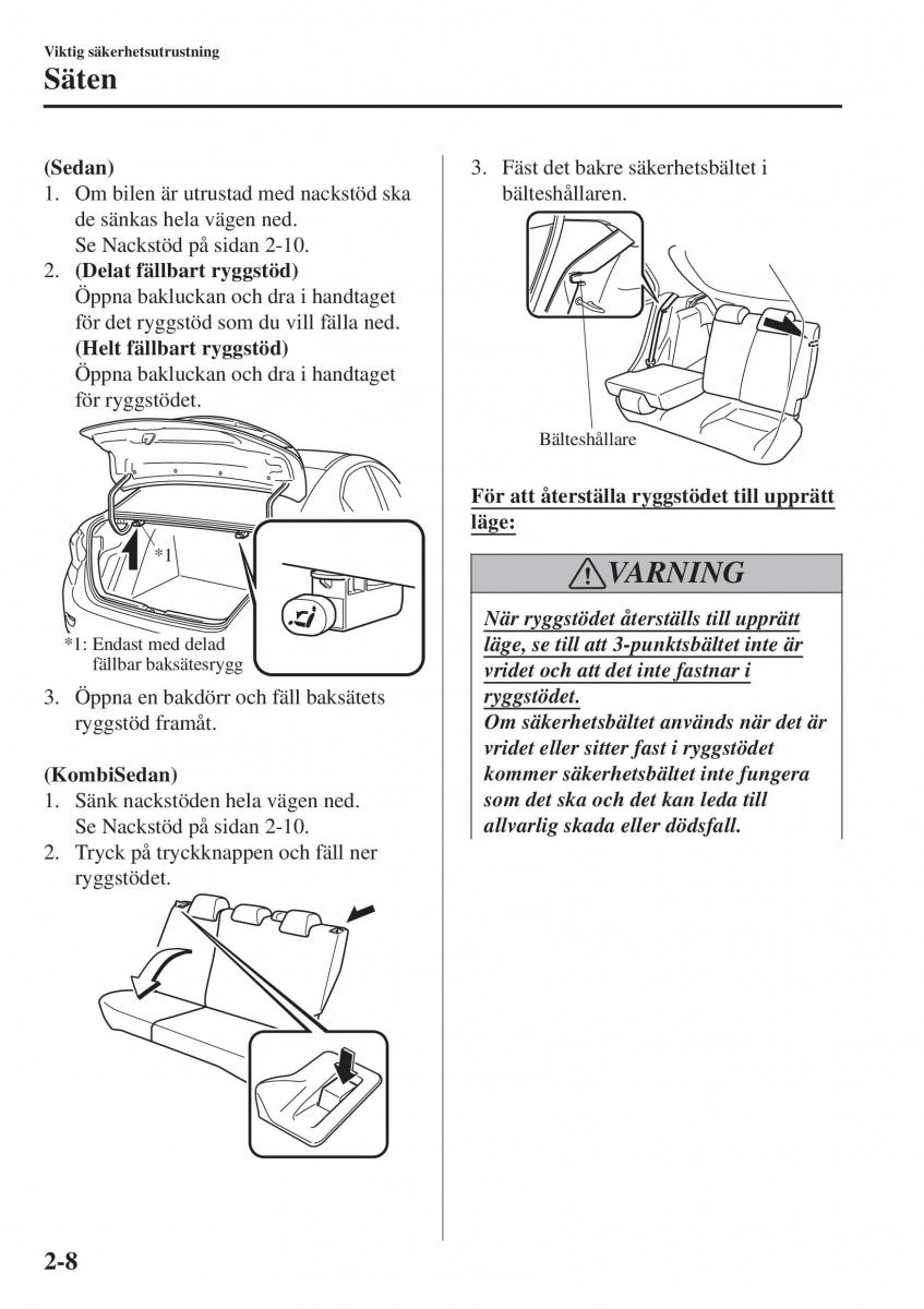 Mazda 2 Demio instruktionsbok / page 29