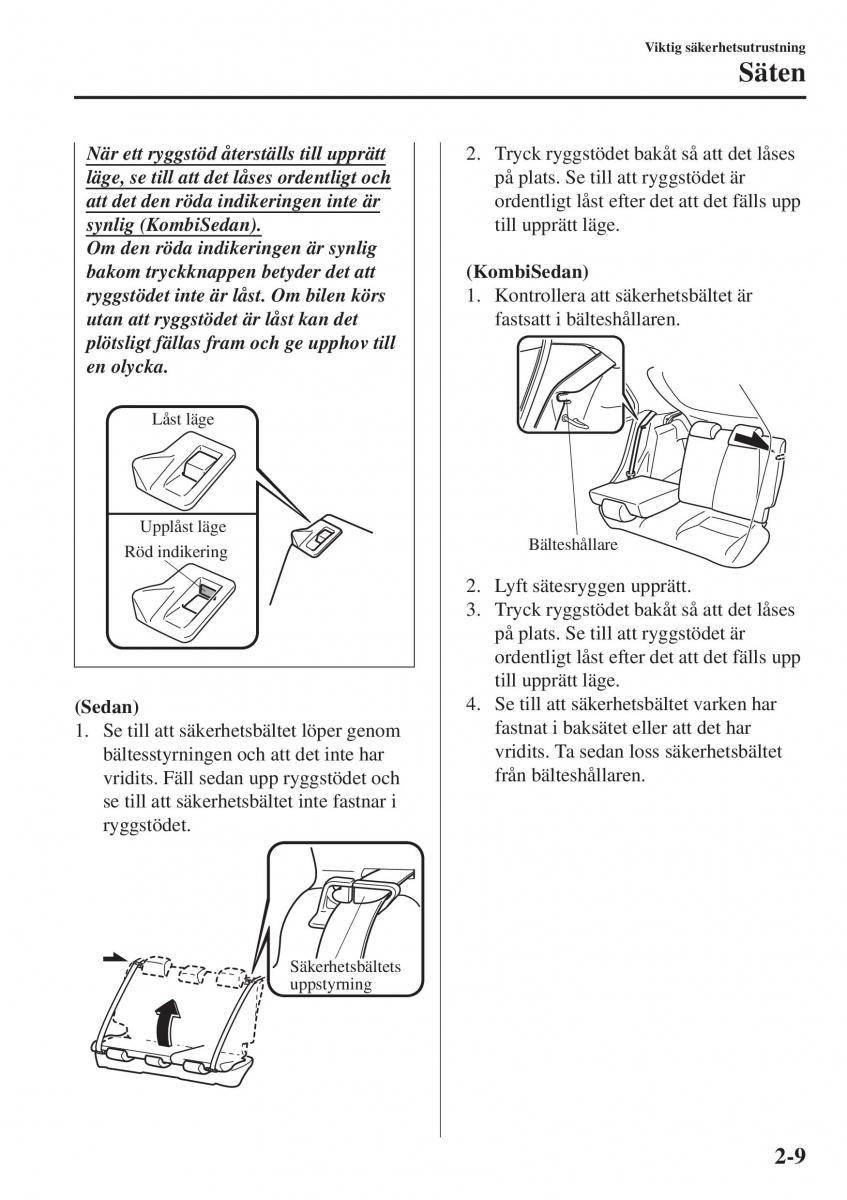 Mazda 2 Demio instruktionsbok / page 30