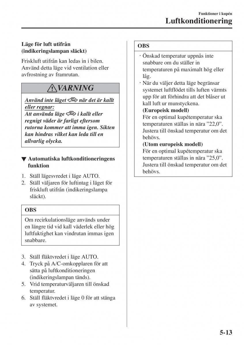 Mazda 2 Demio instruktionsbok / page 306