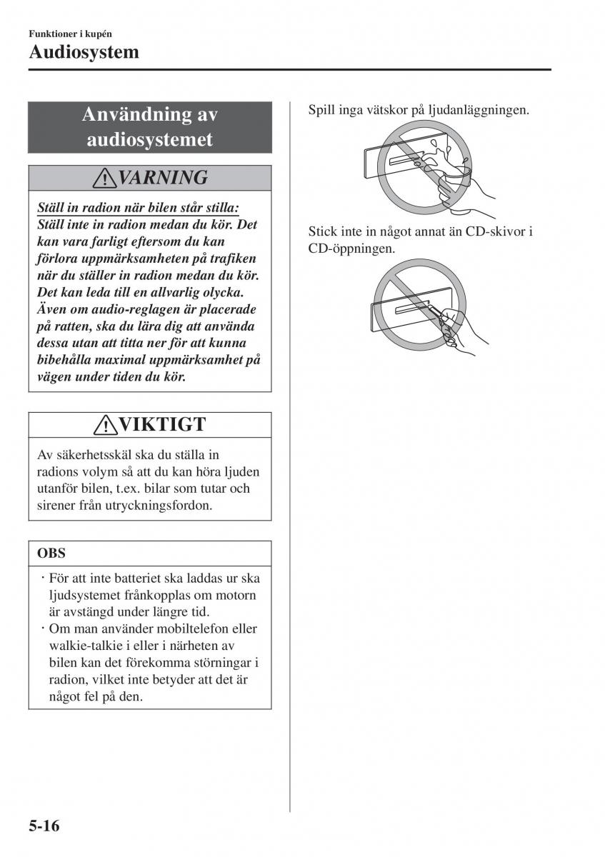 Mazda 2 Demio instruktionsbok / page 309